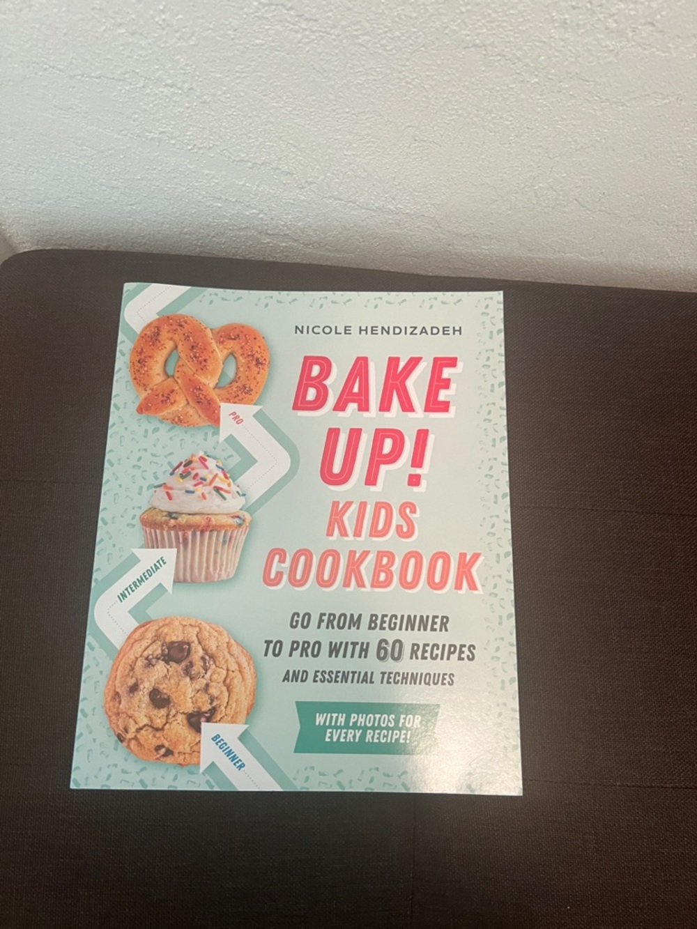 #1762+Bake Up! Kids Cookbook by — Light Mint & Coral Cover